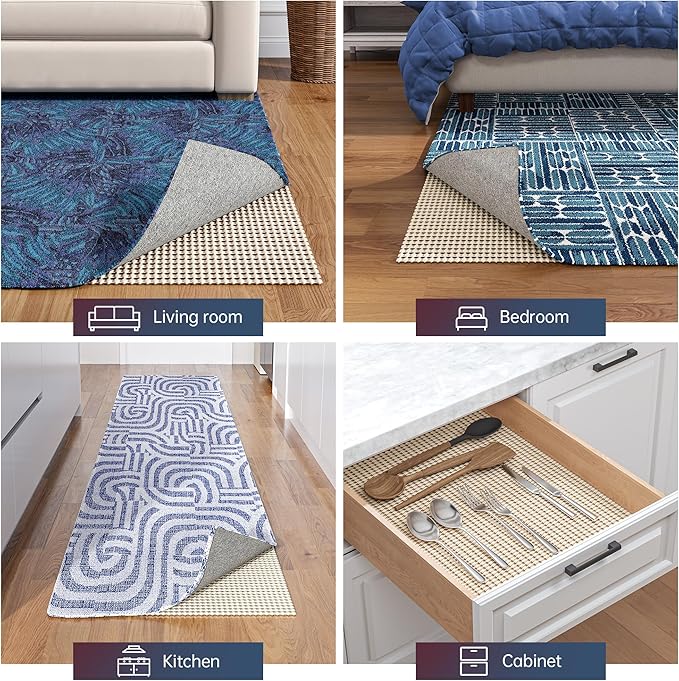 Non-Slip Rug Pad Gripper Round 4 Feet, Anti Skid Mat - Image 6