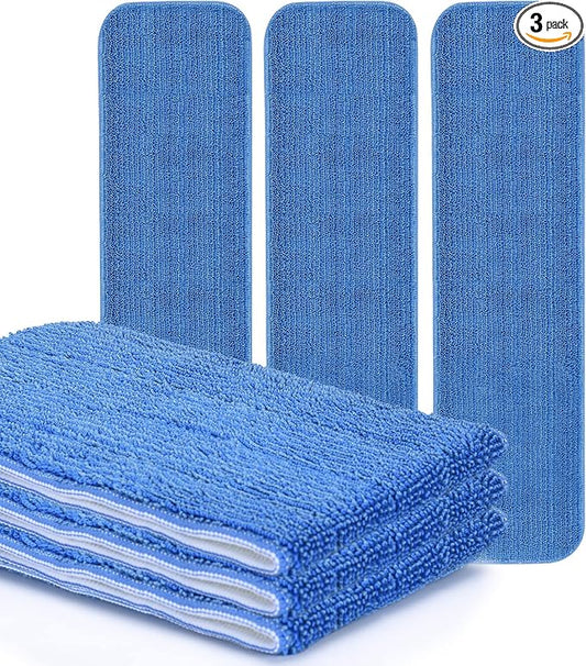 Matthew 18'' Microfiber Spray Mop Replacement Pads Heads by MATTHEWCLEANINGPRODUCTS
