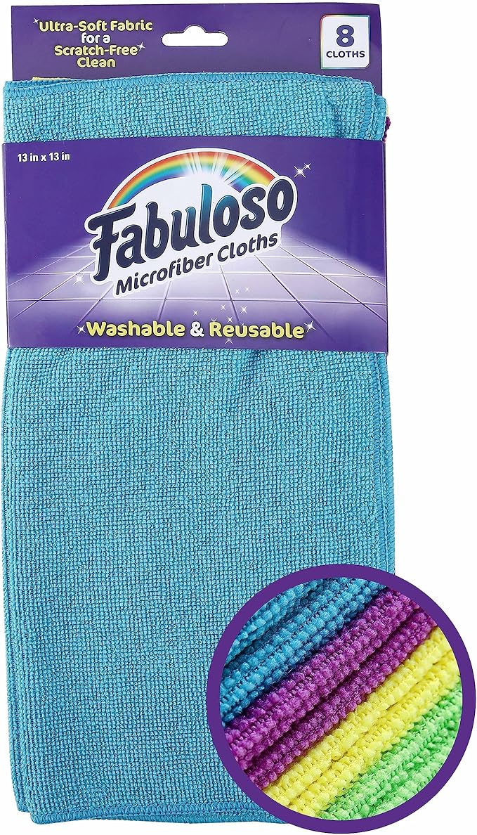 Fabuloso Microfiber Cleaning Cloths, Rainbow by Colgate-PalmoliveCommercial