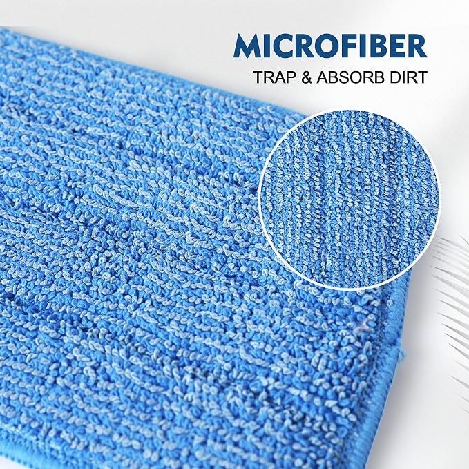 3 Pack Microfiber Mop Pads, Mop Replacement Pads Refills Floor Spray Mop Pads - Image 2