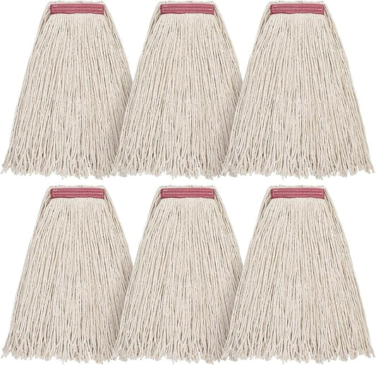 Matthew Cleaning 20oz 6Pack Cotton Floor Mop, Cotton Looped-Open String Heavy by MATTHEWCLEANINGPRODUCTS