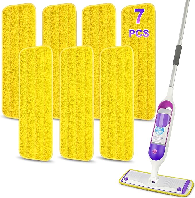 7 Count Reusable Mop Pads for Swiffer PowerMop -MEXERRIS Microfiber Wet Mops - Image 8