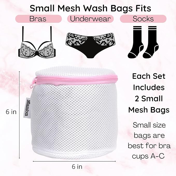 Mesh Bra Bags for Washing Machine, Lingerie wash Bags for Laundry - Image 3