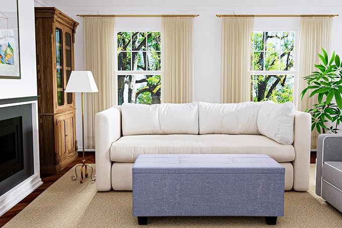 Hinged Storage Ottoman Set of 3 - Image 8