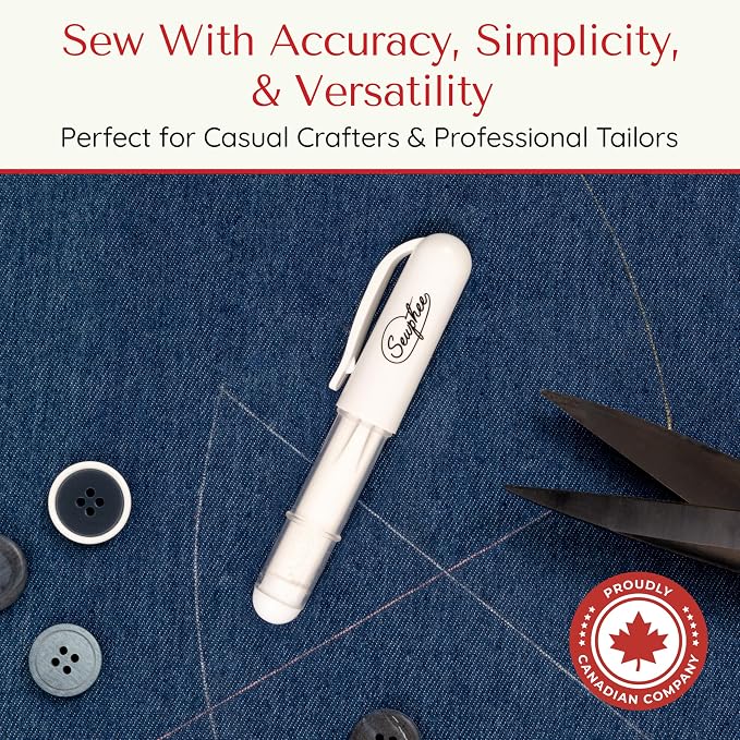 Fabric Markers for Sewing – Ergonomic Tailors Chalk Pen - Image 2