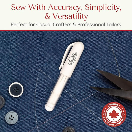 Fabric Markers for Sewing – Ergonomic Tailors Chalk Pen - Image 2