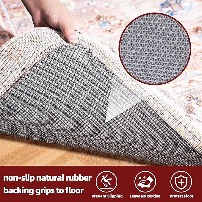 BAGAIL Felt and Natural Rubber Backing Rug Pads 1/4” Thick, 5 x 7 Ft Non Slip - Image 4