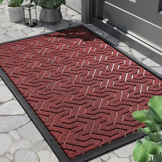 Yimobra Front Door Mat Outside Entrance 29.5x17, Waterproof Heavy Duty Outdoor by Yimobra