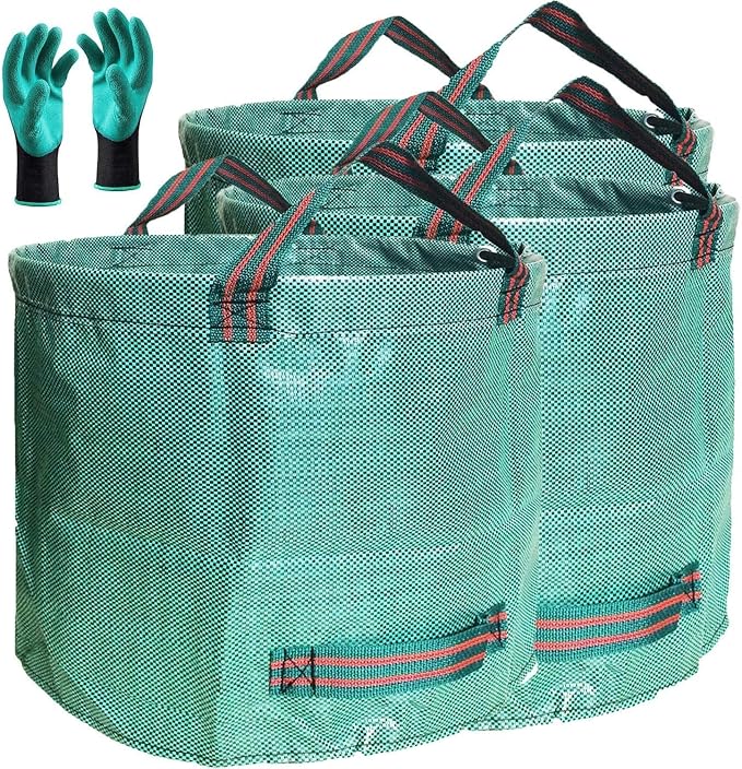 Professional 3-Pack 137 Gallon Lawn Garden Bags Big Yard Waste Bags by TespherCreationsforYardWorkLawnsCarePatioGardeningOutdoorCampingandRVTrips