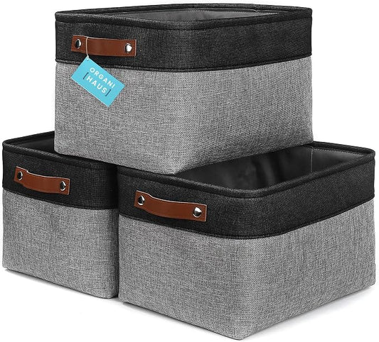 OrganiHaus Large Fabric Storage Baskets by OrganiHaus