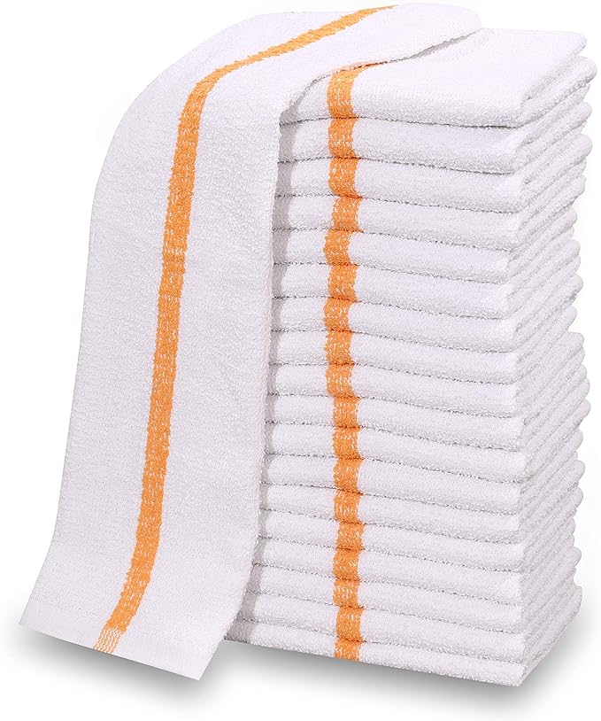 60 PC New Cotton Blend White Restaurant Bar Mops Kitchen Towels by GOLDTEXTILES