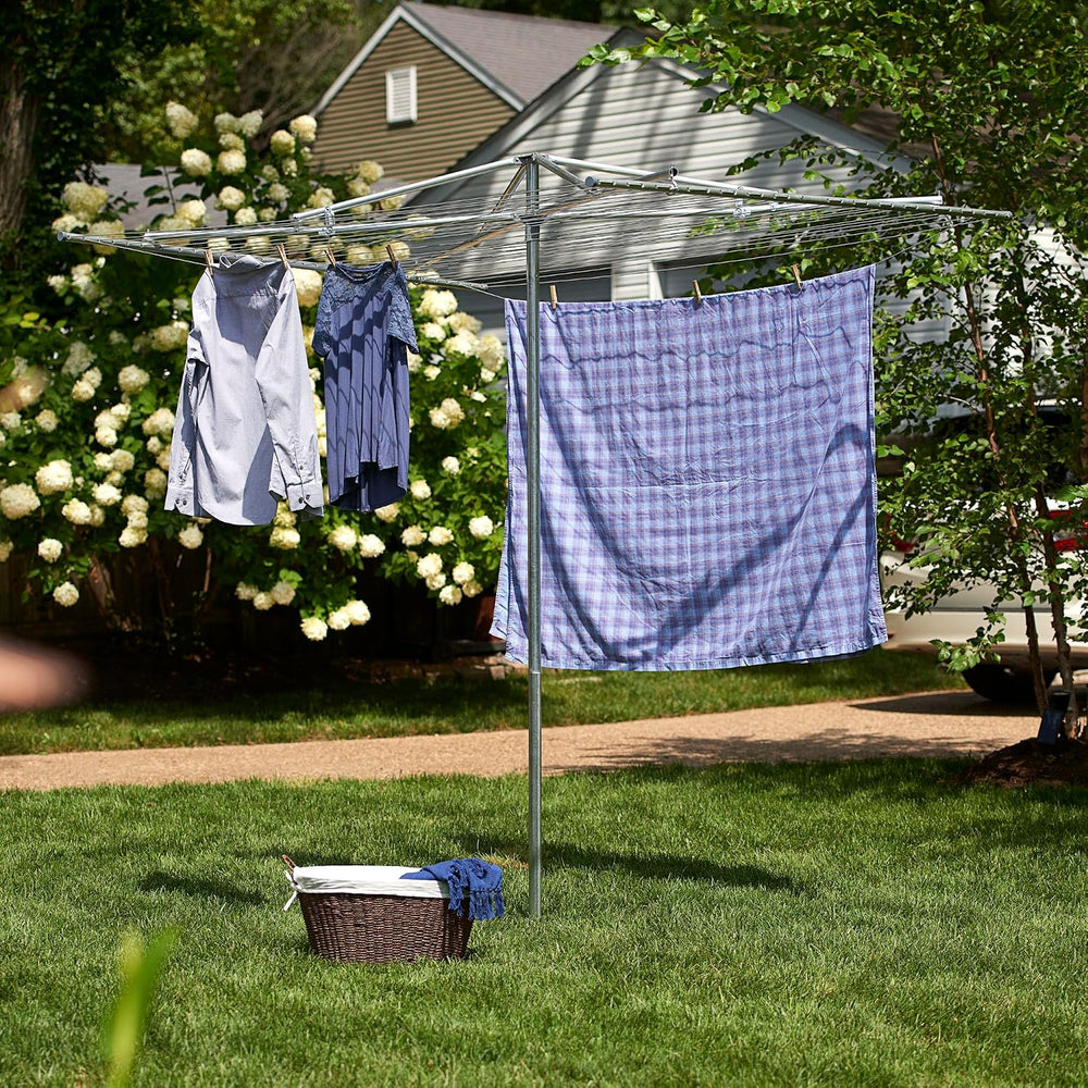Household Essentials 17140-1 Rotary Outdoor Umbrella Drying Rack | Steel | 30...