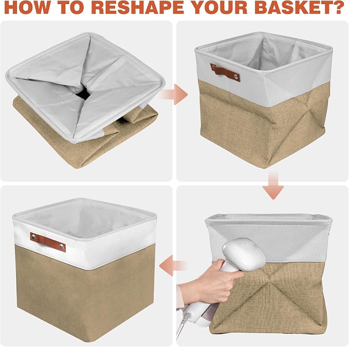 11in Open Fabric Storage Basket - Image 7