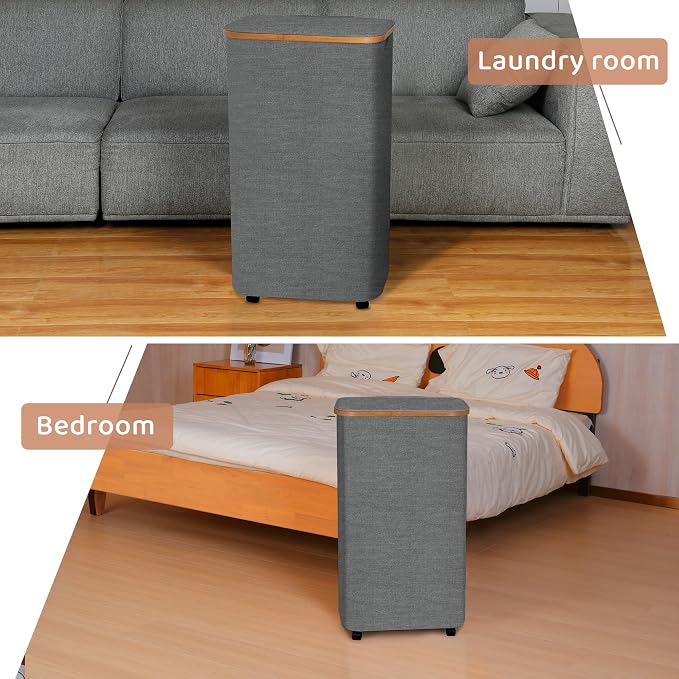 Laundry Basket with Wheels, 100L Hampers - Image 2