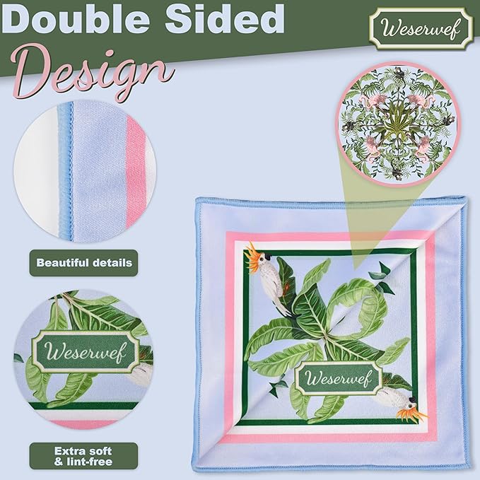 WESERWEF Design Microfiber Glasses Cleaning Cloth – Premium Cleaning Cloth - Image 3