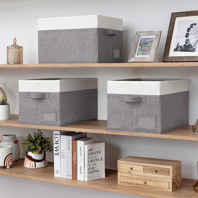 GRANNY SAYS Storage Baskets for Shelves, Fabric Storage Bins for Clothes - Image 5