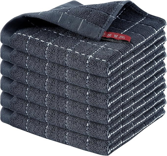 Homaxy 100% Cotton Terry Kitchen Dish Cloths, Ultra Soft and Absorbent Dish by Homaxy