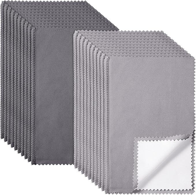 Breling 20 Pcs Silver Jewelry Polishing Cloths 6 x 8 inches Jewelry Cleaning by Breling