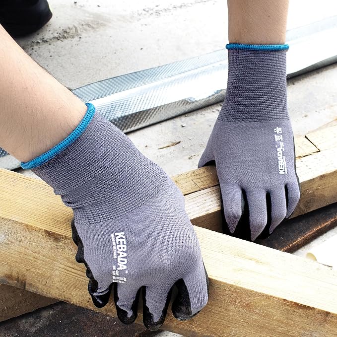 Kebada W5 Work Gloves Bulk Pack, Foam Nitrile Coated Working Gloves - Image 4