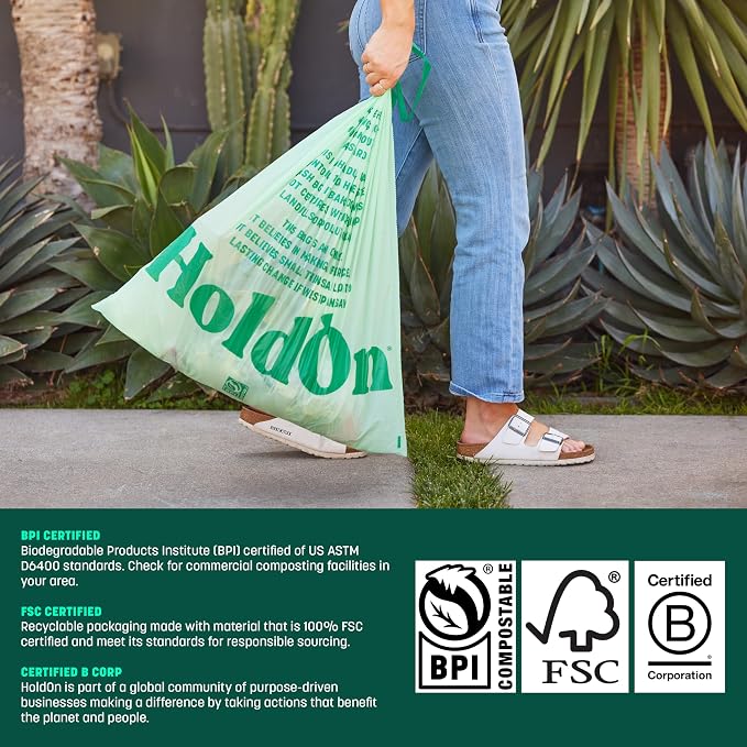 HoldOn 13-Gallon Trash Bags – Tall Kitchen Trash Bags - Image 7