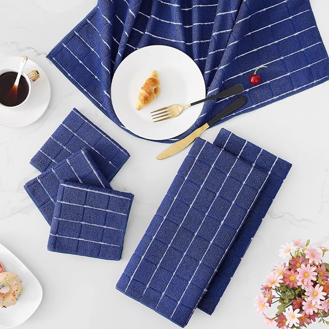 Homaxy Microfiber Kitchen Towels and Dishcloths Set, 12 Pack Soft and Absorbent - Image 9