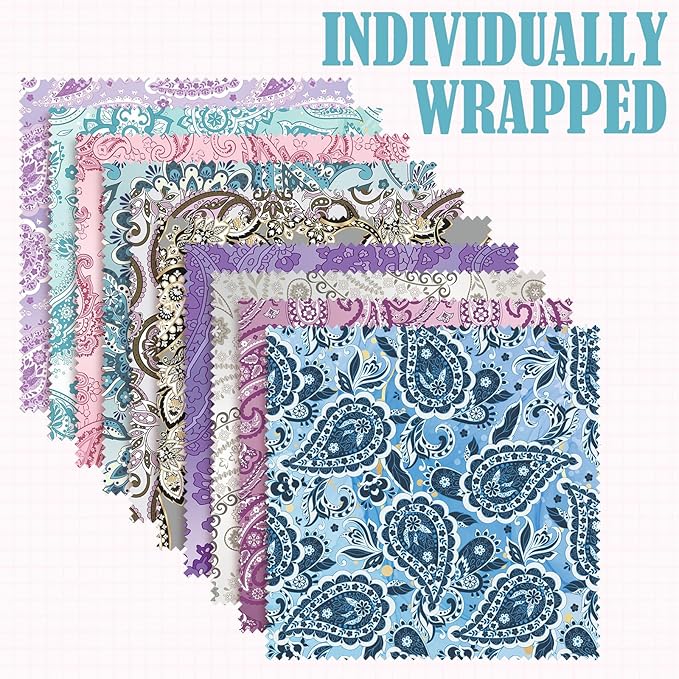 Sinmoe 20 Pcs Microfiber Cleaning Cloth Cute Paisley Waves Design Microfiber - Image 2