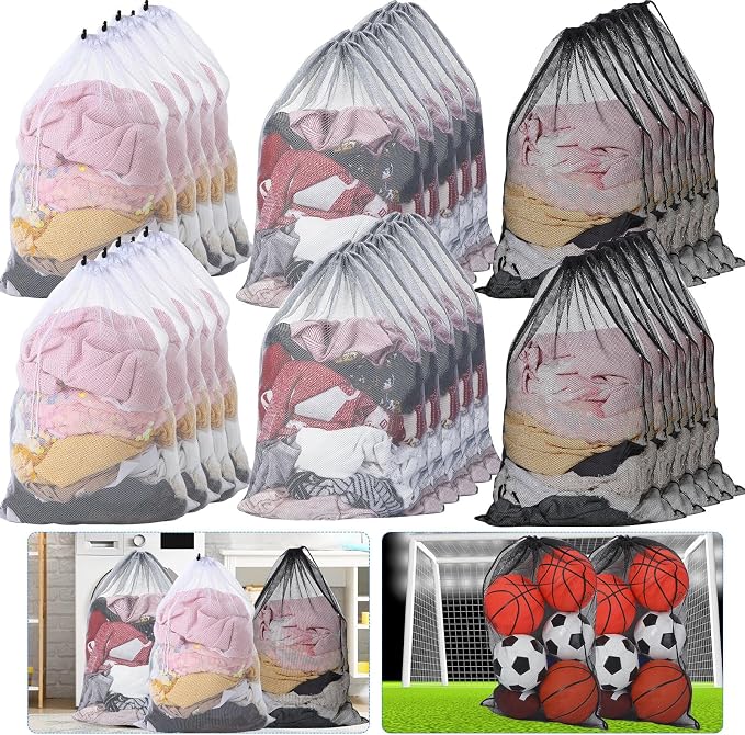 Berlune 30 Pack 24 x 36 Inches Large Mesh Bags by Berlune
