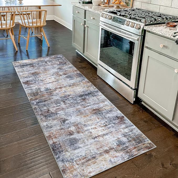 IOHOUZE Abstract Runner Rug 2x7 Ft Washable Runners by iOhouze