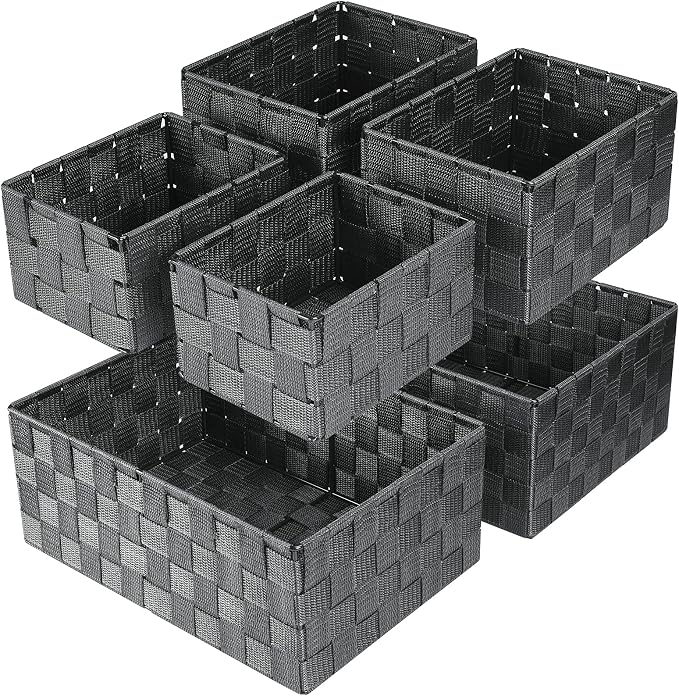 Woven Storage Baskets, Storage Bins, Cube Basket Container Baskets Storage by Uvellgift
