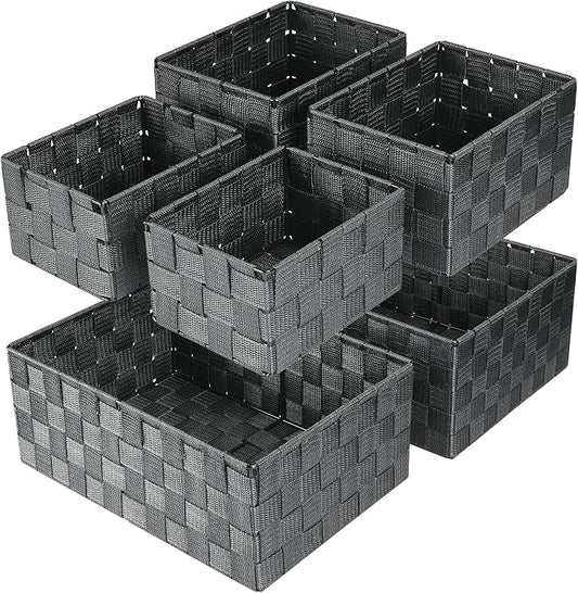 Woven Storage Baskets, Storage Bins, Cube Basket Container Baskets Storage by Uvellgift
