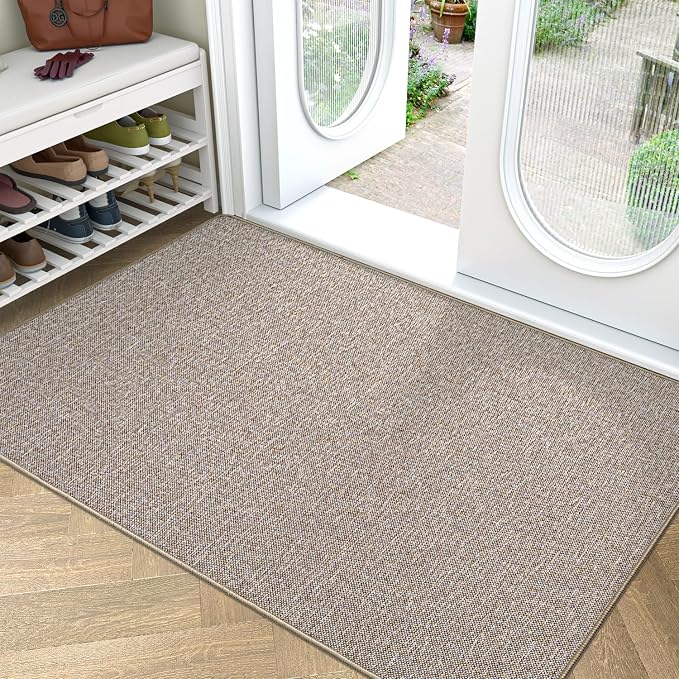LUMI Ultra Thin Door Mat for Entryway, Easy Clean Welcome Entrance Mat for by LUMI