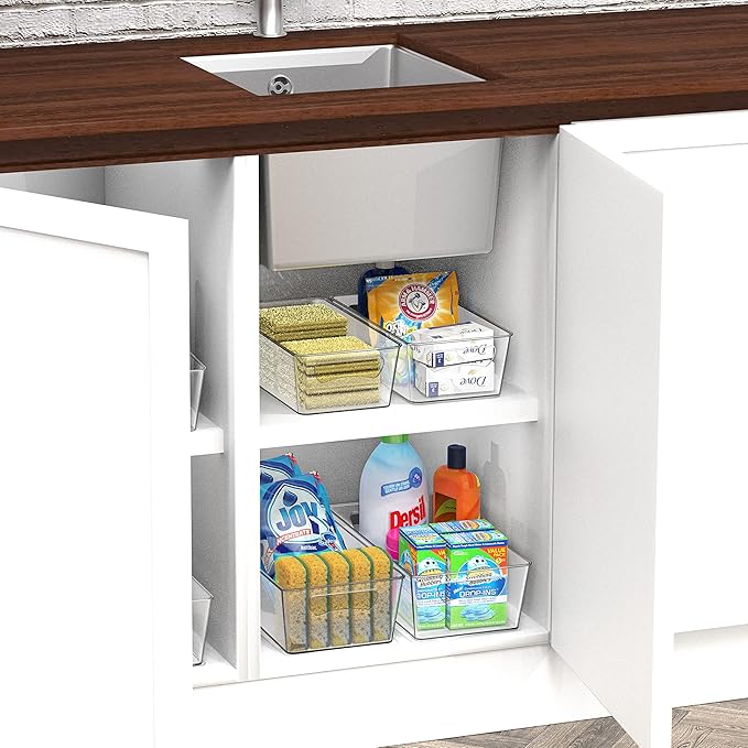 Simple Houseware Pantry Bins Storage Organizer, 8 Packs - Image 6