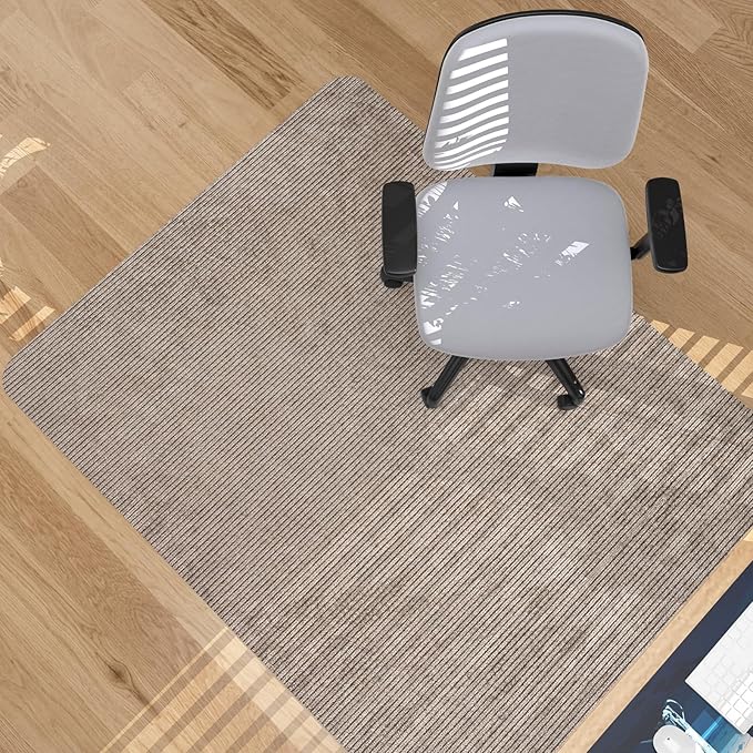 Placoot Desk Chair Mat for Hardwood Floor Corduroy Surface 1/6" Thick 55"x35" by PlacootChairMat