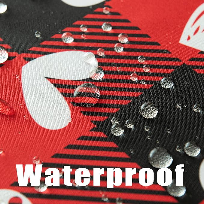 Red Waterproof Plaid Valentines’ Day Tablecloth Fabric - Image 4