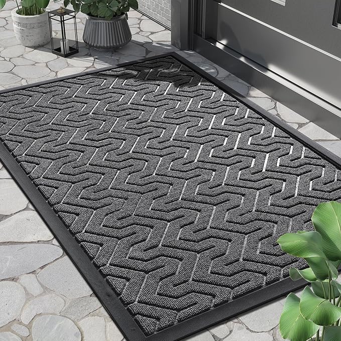 Yimobra Front Door Mat Outside Entrance 29.5x17, Waterproof Heavy Duty Outdoor by Yimobra
