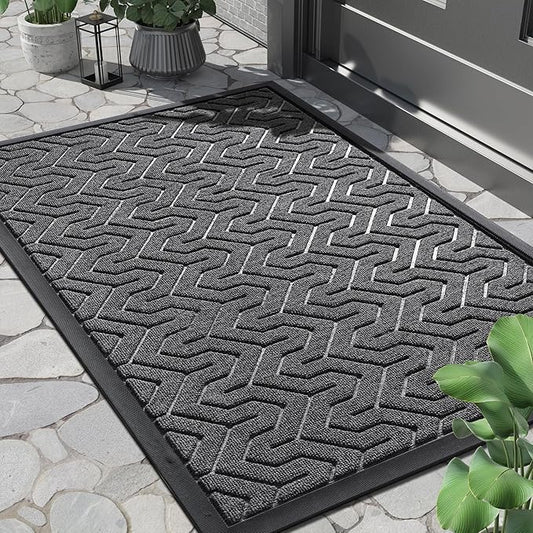 Yimobra Front Door Mat Outside Entrance 29.5x17, Waterproof Heavy Duty Outdoor by Yimobra