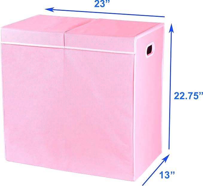 Simple Houseware Double Laundry Hamper - Image 7