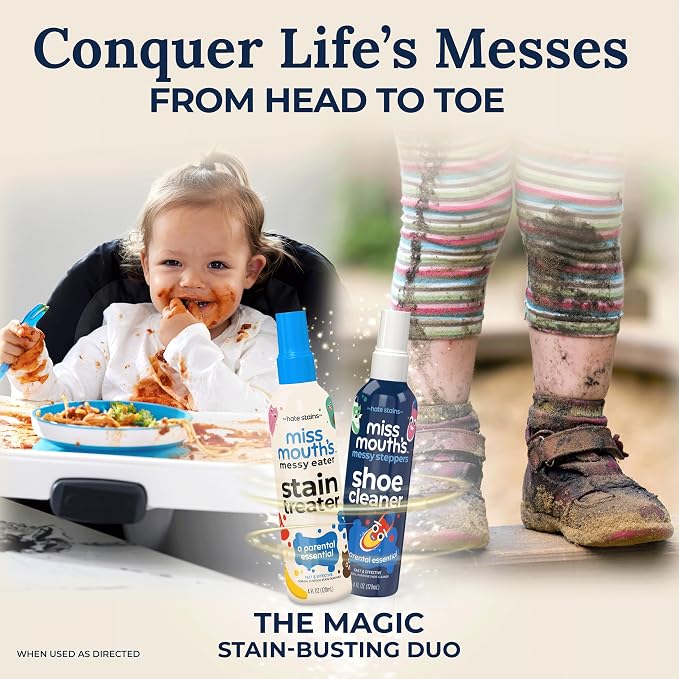 Miss Mouth's Messy Eater Stain Treater and Messy Steppers Shoe Cleaner Magic Duo - Image 2