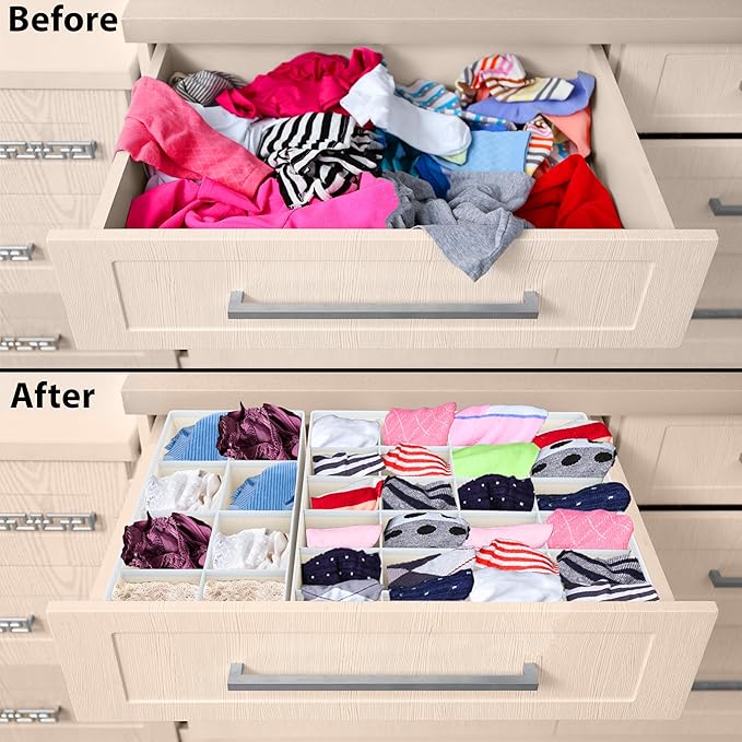 Simple Houseware 4-Pack Drawer Organizer Set - Image 3