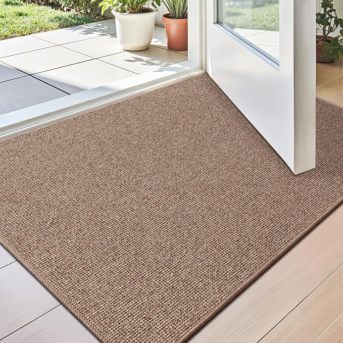 LUMI Indoor Door Mat 24"x36", Ultra Thin Low Profile Non-Slip Doormat by LUMI