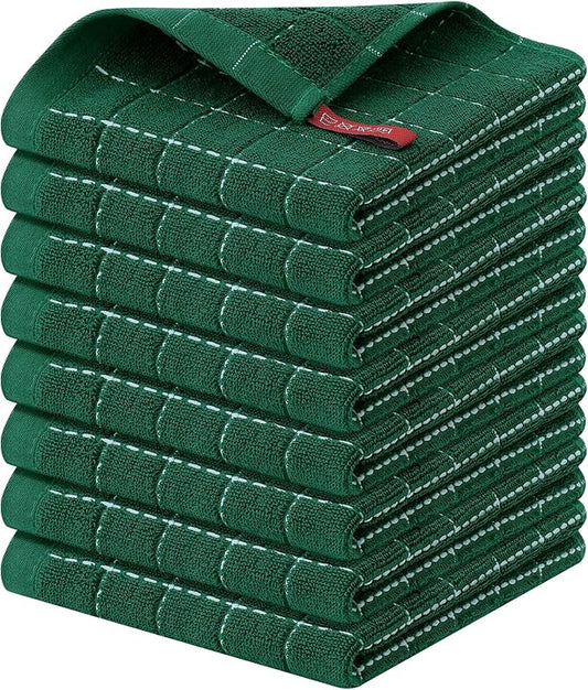 Homaxy 100% Cotton Terry Kitchen Dish Cloths, Ultra Soft and Absorbent Dish by Homaxy