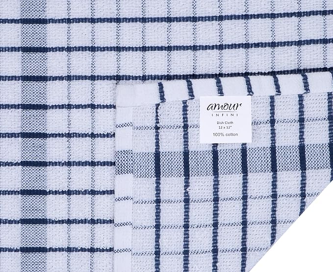 AMOUR INFINI Kitchen Dish Cloths Set of 8 - Image 3