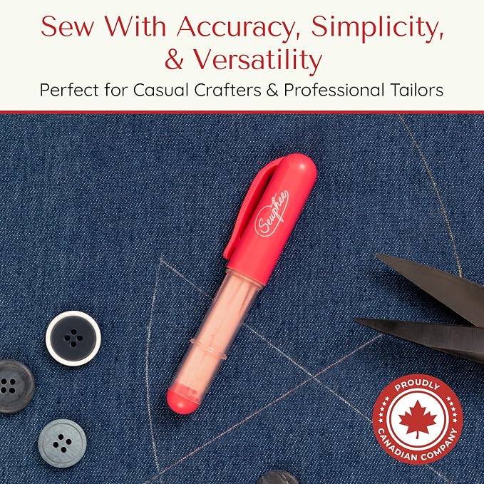 Fabric Markers for Sewing – Ergonomic Tailors Chalk Pen - Image 2