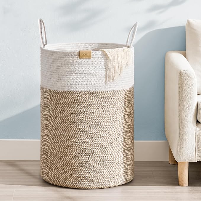Laundry Hamper 75L, Large Laundry Basket by Nunsino