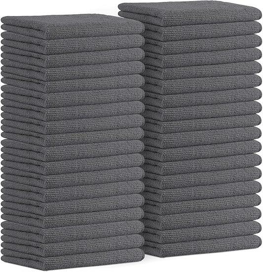 Avalon Towels Microfiber Cleaning Cloths Size 16" x 16", Highly Absorbent by AvalonTowels