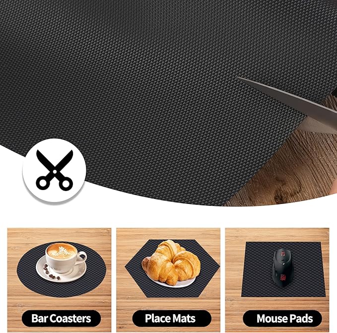 Kitchen Shelf Liner Drawer Liners, Non-Adhesive Refrigerator Liners Waterproof - Image 3