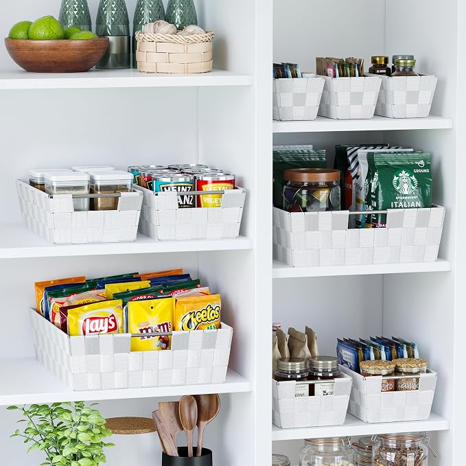 Baskets For Organizing Set Of 9 White - Image 6