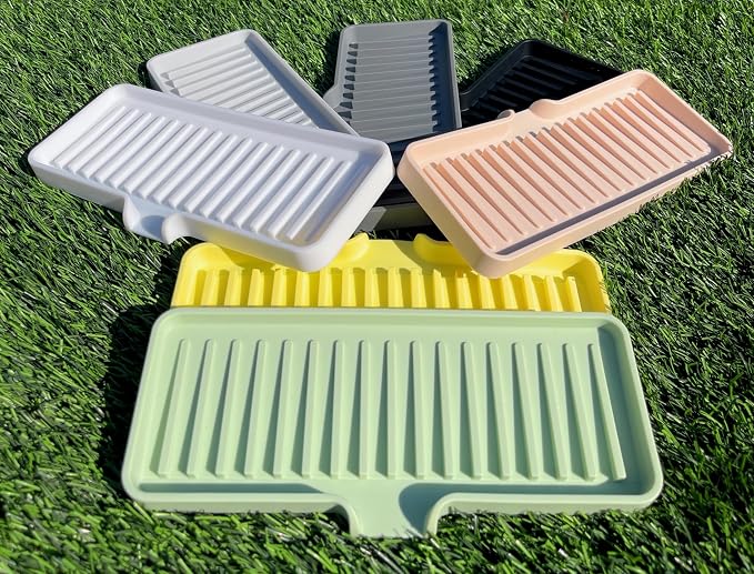 Happitasa Silicone Soap Dish Tray and Sponge Holder - Image 5