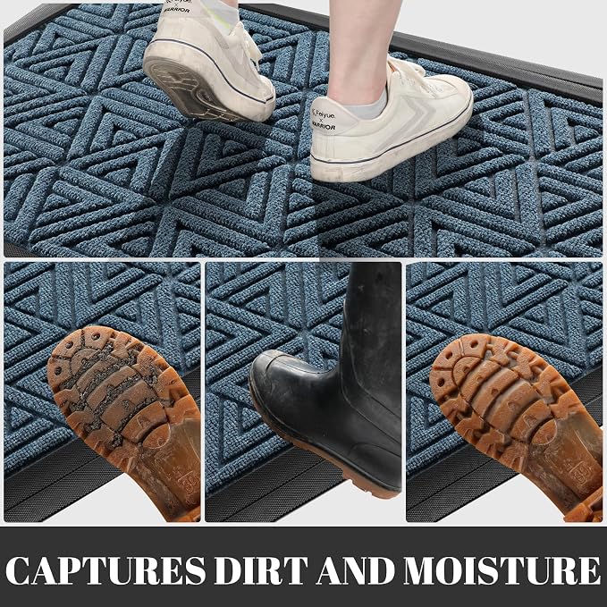 Yimobra Outdoor Mats for Front Door 29.5x17, All-Weather Waterproof Non-Slip - Image 6
