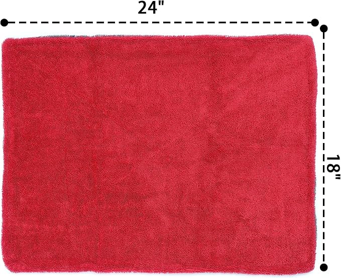 Greenfound Microfiber Towel for Cars, 1000GSM Car Drying Towel, Double Twist - Image 4